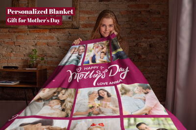 Personalized Custom Picture Blanket, Mother Day Blanket Gift - Gift For Mother Day BL03