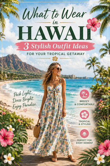 What to Wear in Hawaii: 3 Stylish Outfit Ideas for Your Tropical Getaway