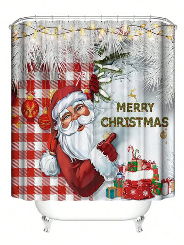 Festive & Fun: 10 Christmas Shower Curtain Designs
