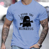 Humerus Letter Ghost Graphic Print Men's Tee: Summer Style Statement