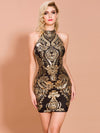 Glamour Galore: Damask Sequin Bodycon Dress