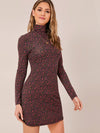 Chic Mock Neck Ditsy Floral Dress - Perfect for Any Occasion