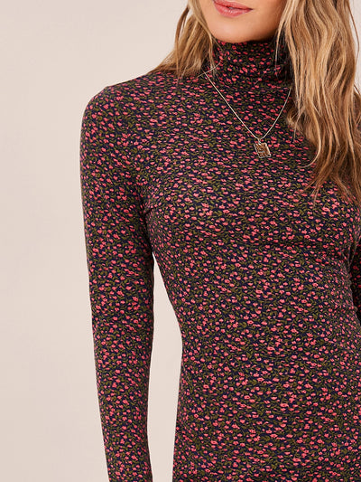 Chic Mock Neck Ditsy Floral Dress - Perfect for Any Occasion