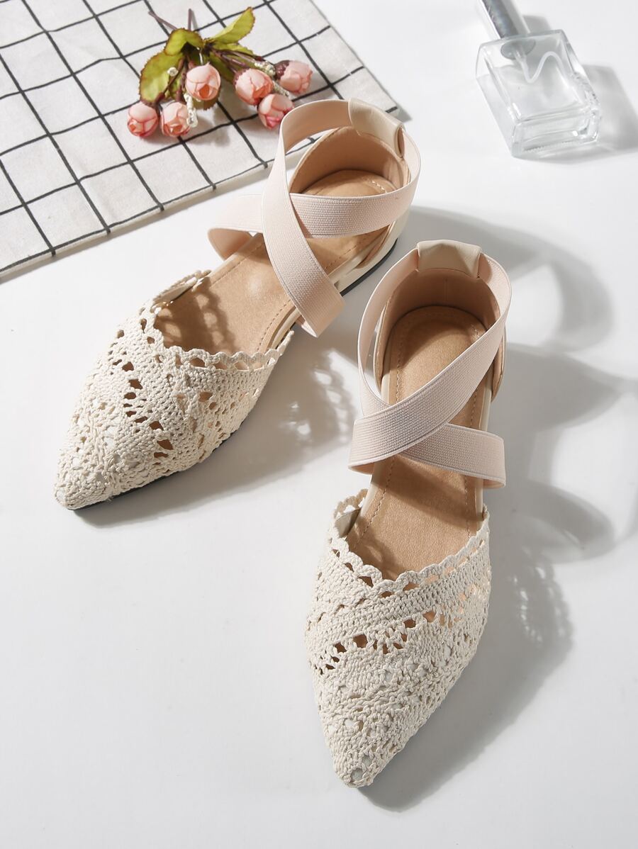 Effortless elegance meets everyday comfort with these minimalist cross strap lace flats. Designed for the modern woman, they feature delicate lace detailing and a secure cross strap that keeps your foot in place during all-day wear. The ballet-inspired silhouette offers a graceful, refined look perfect for autumn outings—from casual strolls to outdoor adventures. Lightweight and versatile, these flats transition seamlessly from day to evening, pairing beautifully with dresses, jeans, or skirts. 