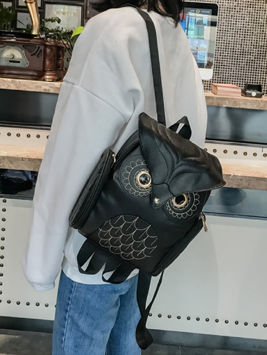 Owl-Tastic Waterproof Flap Backpack: Perfect for College, Work, and Travel