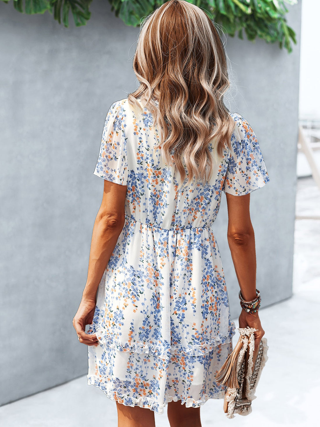 Say hello to your new favorite vacation dress! Our Chic Ditsy Floral Lettuce Trim Dress is perfect for beach outings and vacations. With its playful design and trendy lettuce trim, you'll turn heads wherever you go. Get ready to be the most stylish (and comfortable) one in the room!