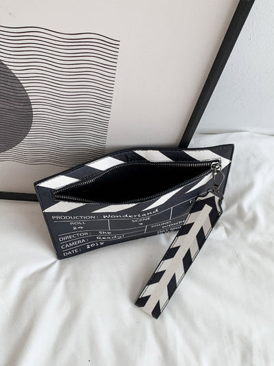 Chic Movie Clapperboard Square Bag for Stylish Professionals and Students