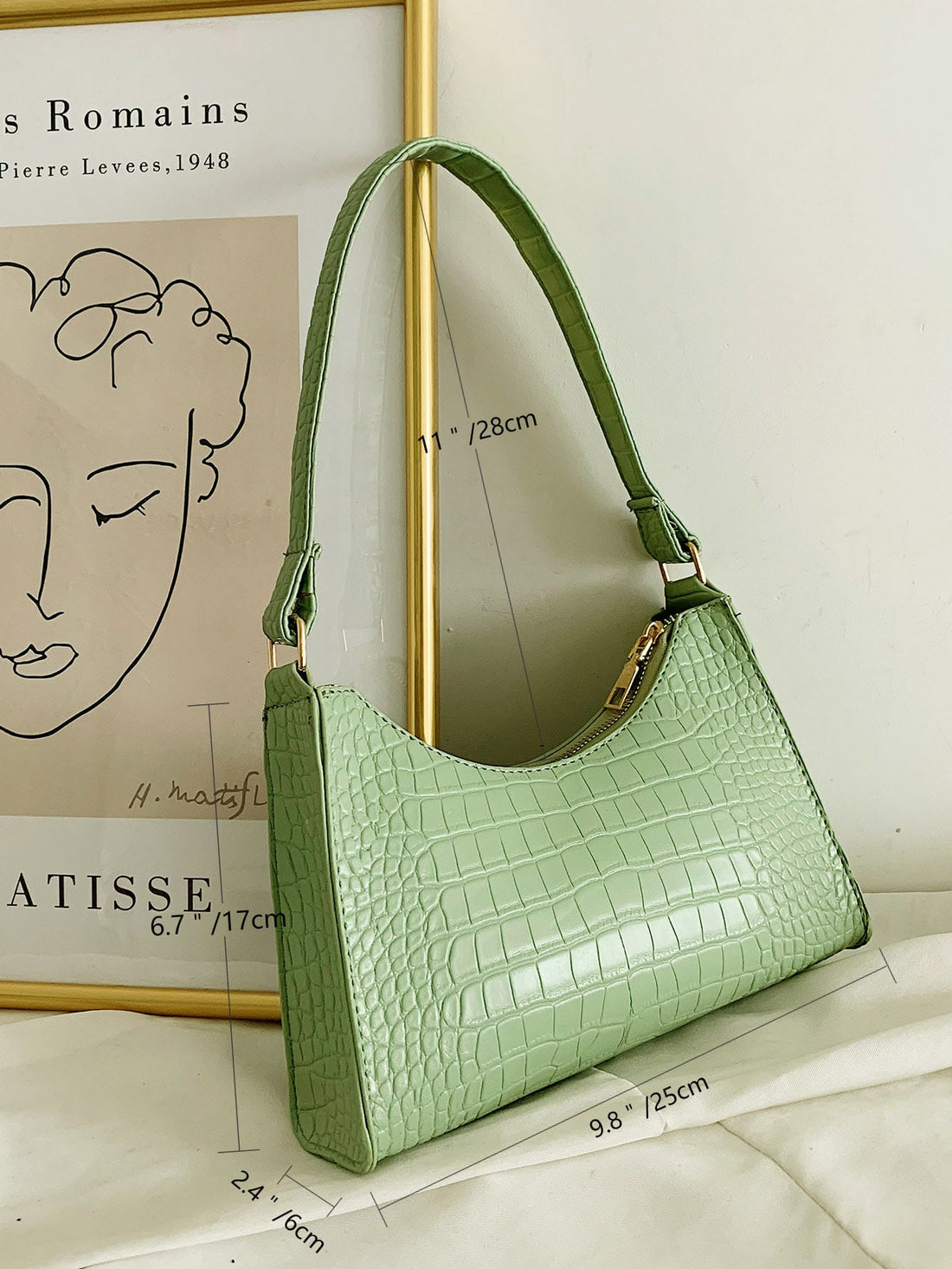 As an industry expert, you'll appreciate the Crocodile Chic: Embossed <a href="https://canaryhouze.com/collections/canvas-tote-bags?sort_by=created-descending" target="_blank" rel="noopener">Bag</a> for Every Occasion. With its unique embossed texture, this bag adds a touch of sophistication to any outfit. Its versatility makes it perfect for any occasion, from a day at the office to a night out on the town.