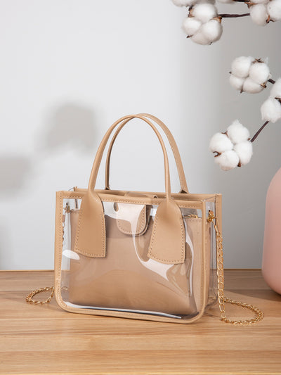 Chic and Stylish Mini Transparent Inner Bag with Chain Crossbody for Women