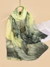 Spring Blossom: Women's Elegant Floral Print Chiffon Scarf