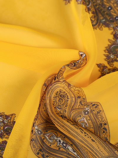 Stay Stylish and Sun-Protected with our Lightweight Paisley Patterned Sheer Scarf!