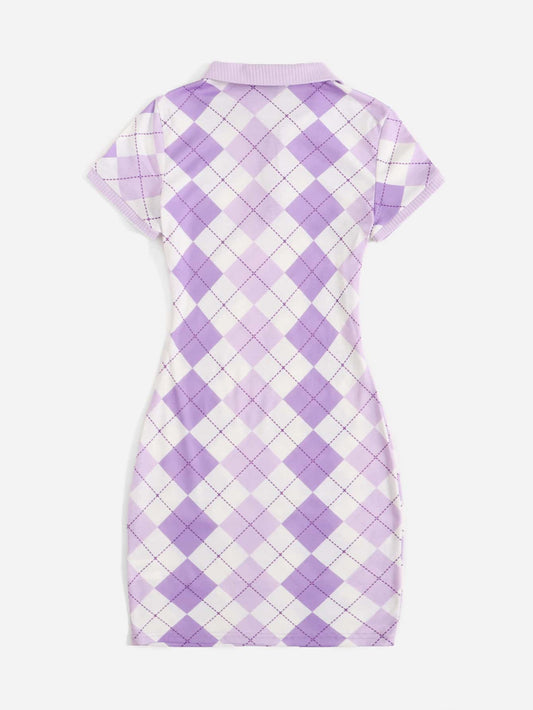 Argyle Pattern Polo Dress: Effortless Style for Every Occasion