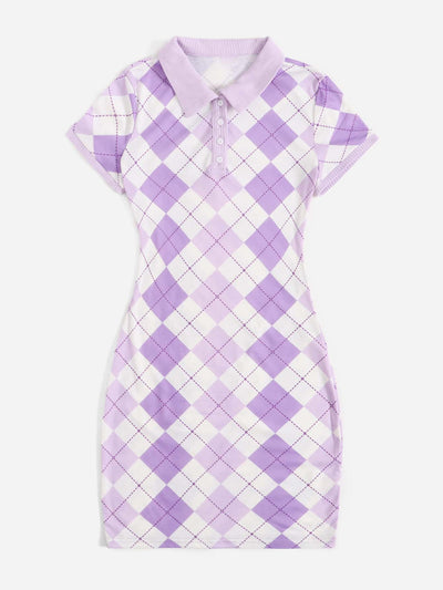 Argyle Pattern Polo Dress: Effortless Style for Every Occasion