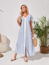 Elevate your style with our Chic and Sophisticated Tunic <a href="https://canaryhouze.com/collections/women-dresses" target="_blank" rel="noopener">Dress</a>. This elegant dress features trendy striped sleeves and a stylish slit front design, perfect for any occasion. Made with high-quality materials, this dress offers comfort and durability, making it a must-have for any fashion-forward wardrobe.