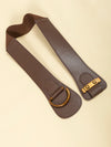 Vintage-Inspired Brown Waist Belt with Metallic Buckle – Perfect for Daily Wear and Halloween Style