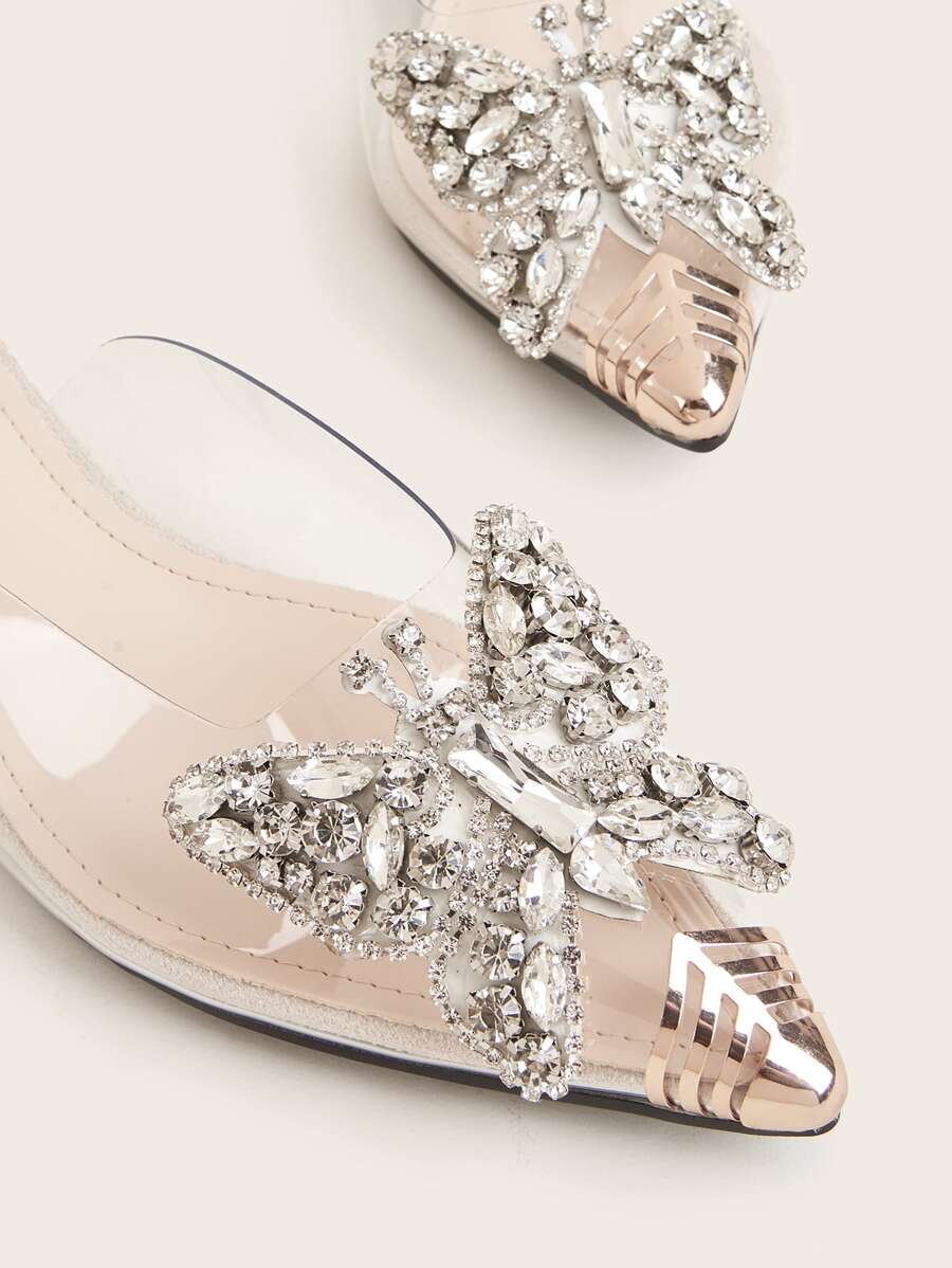 Glass Jelly Flat Shoes: Trendy Transparent Spliced Fashion in Candy Colors