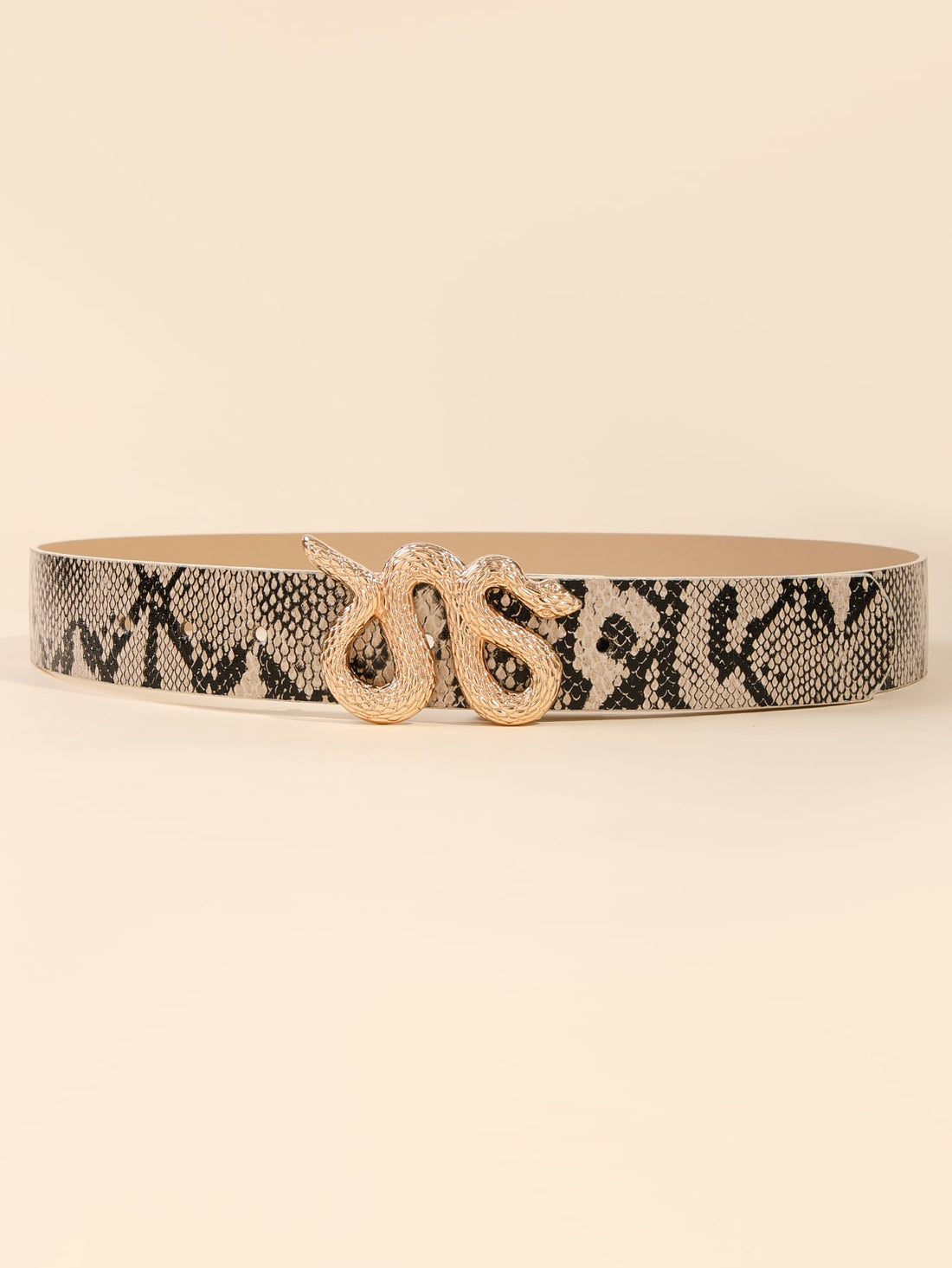 This boho chic snakeskin pattern buckle belt is the perfect accessory for Halloween. Its unique design adds a touch of edginess to any costume, while its versatile style makes it a great addition to your everyday wardrobe. Made with high-quality materials, this belt will surely make a statement.