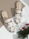 2024 Spring Chic: Women's Backless Loafers With Horsebit Buckle Muller Shoes