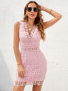 Pink Perfection: Guipure Lace Bodycon Dress