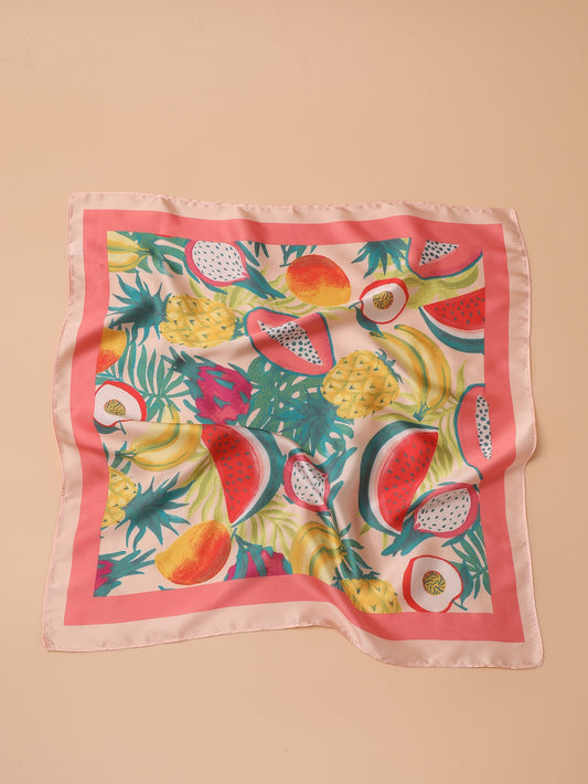 Juicy Fruit Print Bandana: Add a Pop of Color to Your Outfit!