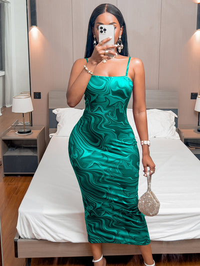 Marble Maven: Slay in Style with this Cami Bodycon Dress