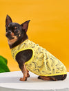 The Banana Pattern Print Pet Tank is the stylish and comfortable choice for your furry friend. With its fun banana pattern, this tank is perfect for any fashionable pet. Made with high-quality materials, it will keep your furry friend comfortable while looking their best.