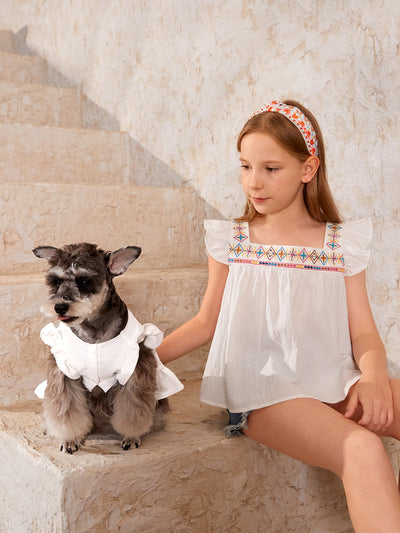 Boho Graphic Pet Dress - Stylish and Playful Pet Fashion for Every Occasion