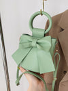 Chic Mini Bow Decor Top Ring Bucket Bag - Perfect for Any Occasion!