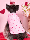 Love Your Pup in Style: Valentine's Day Heart Pattern Pet Jacket