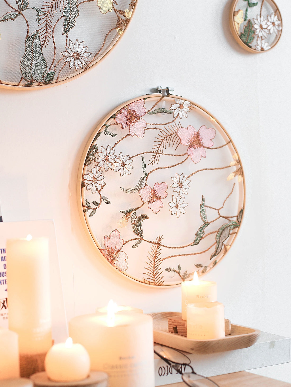 Elevate your home decor with the Boho Embroidered Rattan Wall Basket. This stylish woven circle wall decor adds a touch of elegance and nature to any living space. Handcrafted from rattan and adorned with intricate embroidery, this wall basket is a unique and beautiful piece for any home.