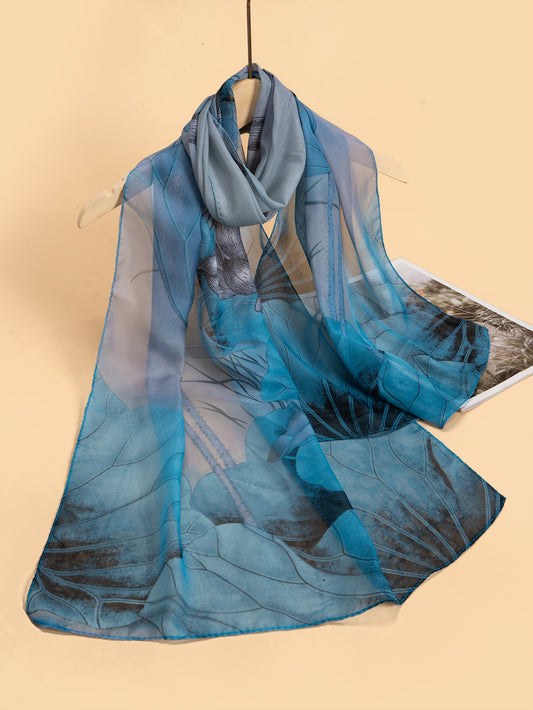 Introducing our Spring Blossom scarf: the perfect accessory for any occasion. Made from high-quality chiffon, this elegant scarf features a beautiful floral print that adds a touch of style to any outfit. Lightweight and versatile, it's the perfect addition to your wardrobe. Stay in style with Spring Blossom.