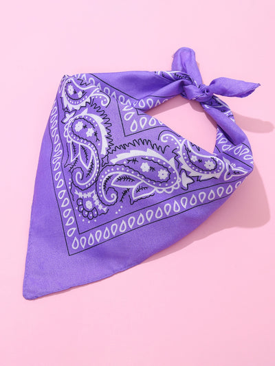 Western Chic: Paisley Pattern Bandana Cowboy Neckerchief