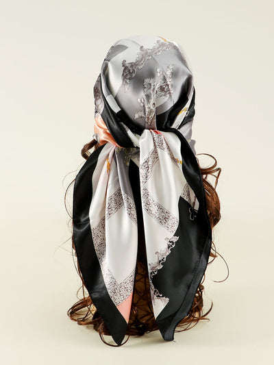 Stylish Satin Scarf: Versatile Printed Bandana for Women - Perfect for Daily Use