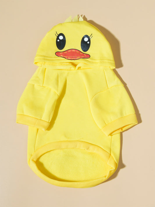 Introducing our latest addition for small furry friends - the Quack-tastic Cotton Duck Pet Hoodie! Made with soft cotton duck material, this hoodie provides warmth and comfort for your pet. Perfect for colder months or just lounging around the house. Upgrade your pet's wardrobe today!