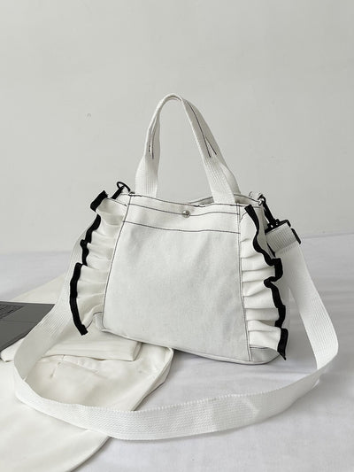 Ruffled Elegance Shopper Bag: The Perfect Accessory for Every Occasion