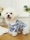 Blue White Porcelain Pet Dress: The Perfect Outfit for Your Pup!