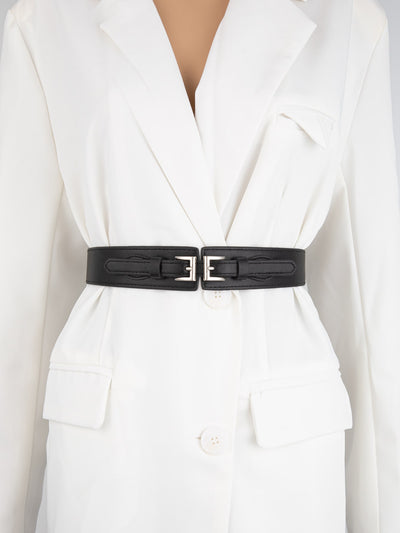 Elevate your style with our Y2K Chic square buckle belt. Perfect for adding a touch of sophistication to coats and dresses. Made with precision and quality materials. Upgrade your wardrobe with this must-have accessory.