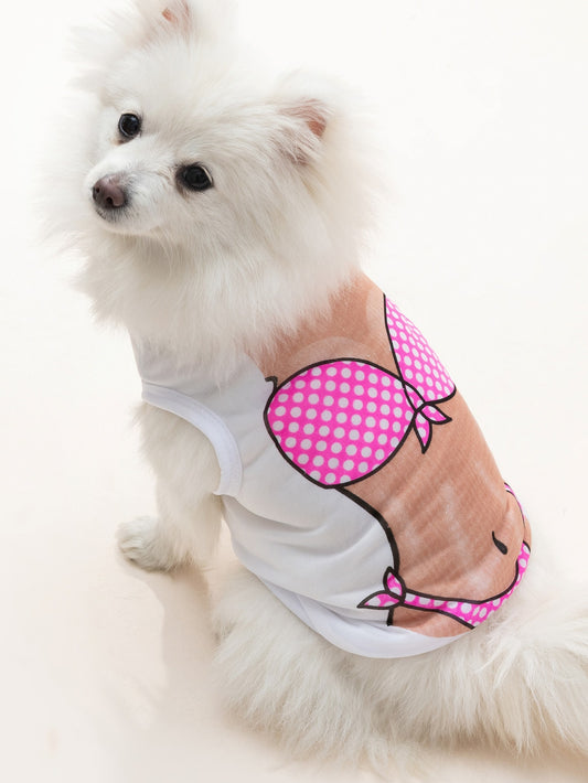 This tank features a funny and cute underwear print for your pet, with a unique design that will make your furry friend stand out. Made with high-quality materials, it's comfortable and durable for everyday wear. Perfect for playful and fashionable pets.