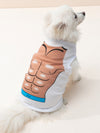 Upgrade your pet's wardrobe with the Flex Your Style: Muscle Print Pet Tank. Made from high-quality materials, this tank features a unique muscle print design that is both stylish and comfortable for your furry friend. Show off your pet's muscles with this must-have fashion piece.