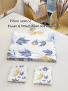 Chic Plaid Flower Print Duvet Cover Set - Transform your Bedroom in Style!