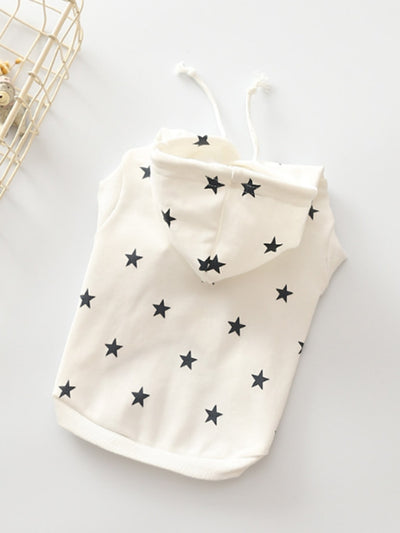 This cozy pet sweatshirt is perfect for both cats and dogs in all seasons. Featuring a charming star print, it provides warmth and comfort for your furry friend. Made with high-quality materials, it's the ideal choice for any pet owner looking to pamper their beloved companion.