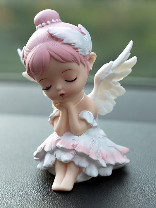 Guardian Angel Car Ornament for Protection and Peace