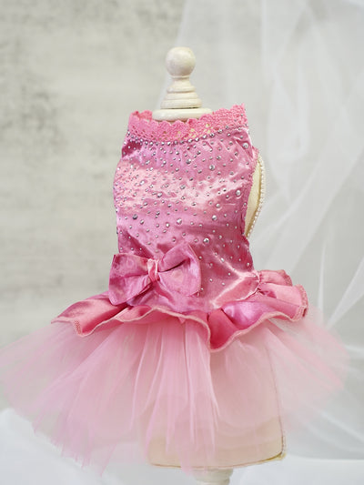 Sweet Bow Bliss: Adorable Pet Dress for Your Furry Friend