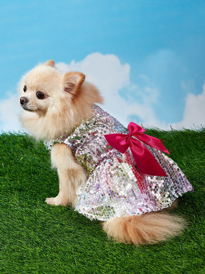 Spice Paws Sequin Skirt: Colorful and Chic for Your Stylish Dog