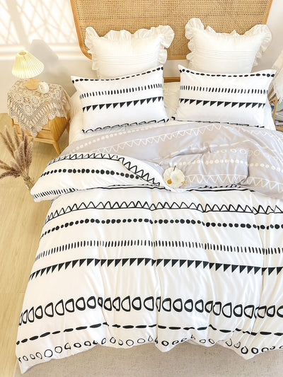 Modern Geometric Bliss Duvet Cover Set - Upgrade Your Bedroom