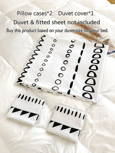 Modern Geometric Bliss Duvet Cover Set - Upgrade Your Bedroom