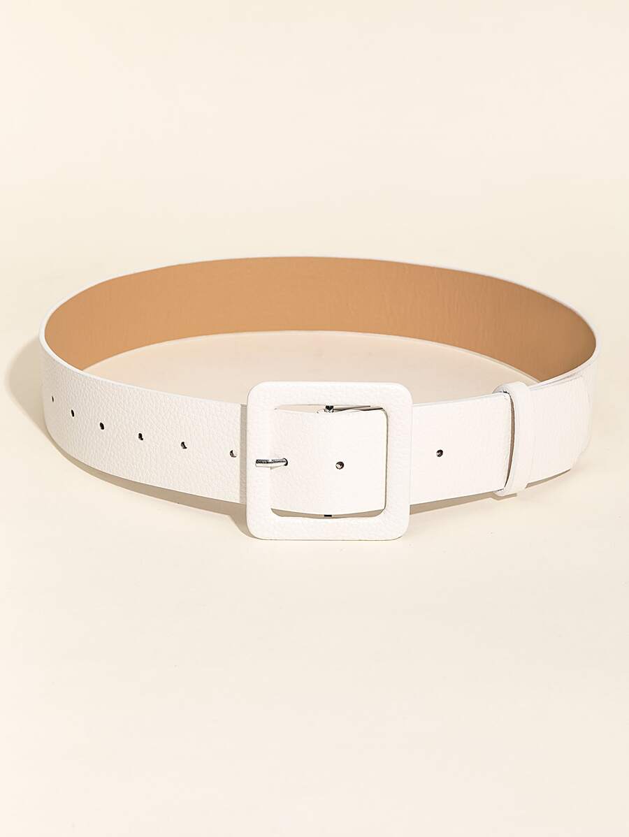 Square Buckle Belt - Stylish Accessory for Fall, Halloween, and Everyday Wear - square buckle belt visible in all media images, product image 1