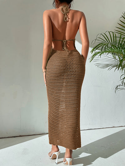 Stunning Solitude Halter Neck Backless Dress