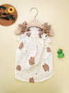 Cute and Cozy Bear Print Pet Dress for Happy Tigers