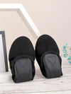 Step into Style: Women's Casual and Comfortable Lightweight All-Season Black Faux Suede Butterfly Knot Round Toe Flat Shoes